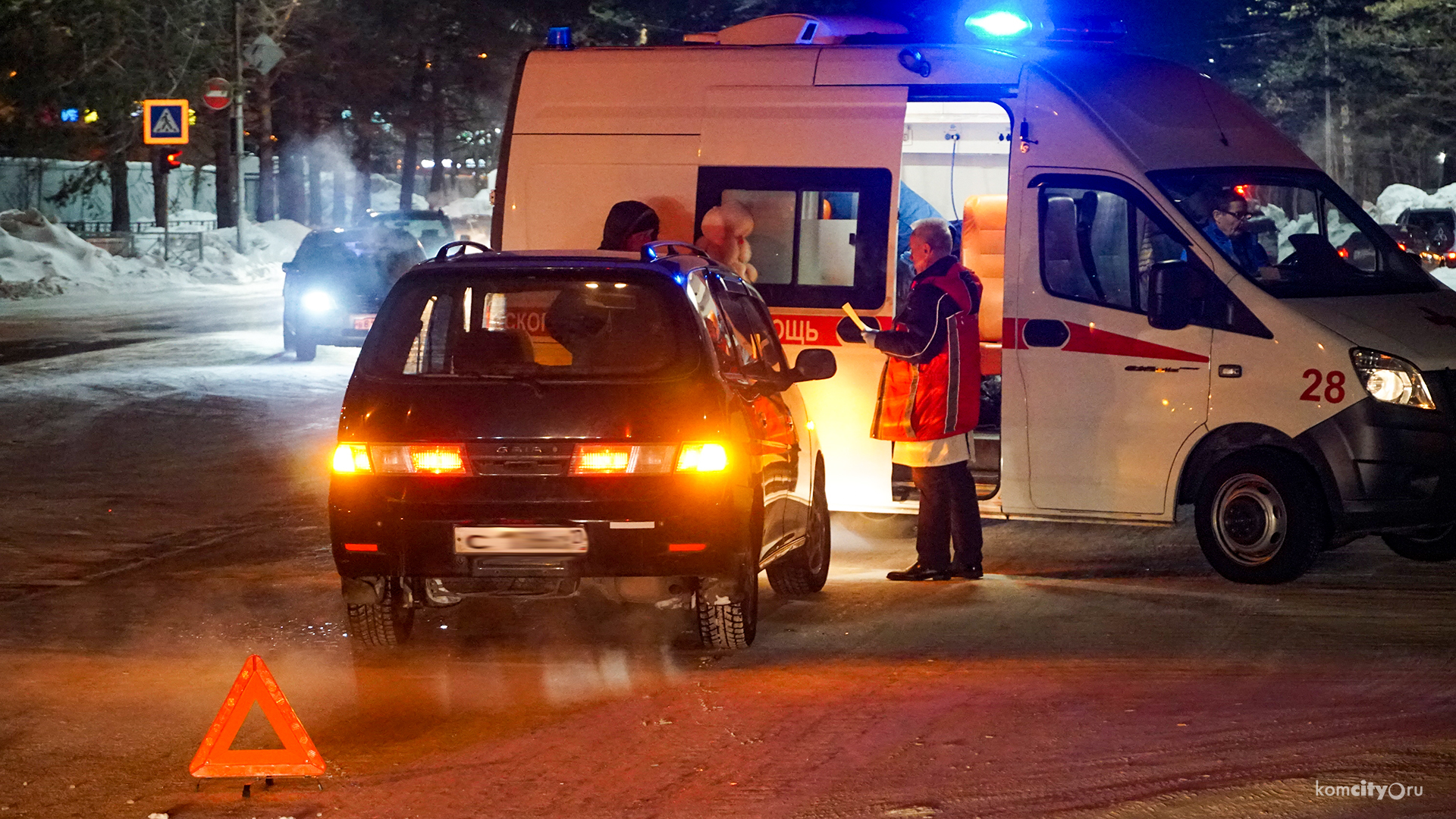 Два человека пострадали в столкновении на Аллее Труда