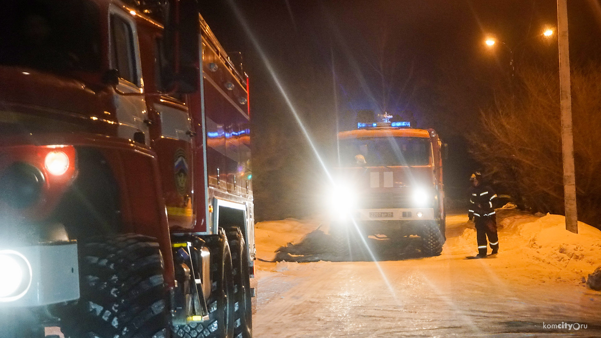 В результате пожара на Старте серьёзно пострадал житель двухэтажки