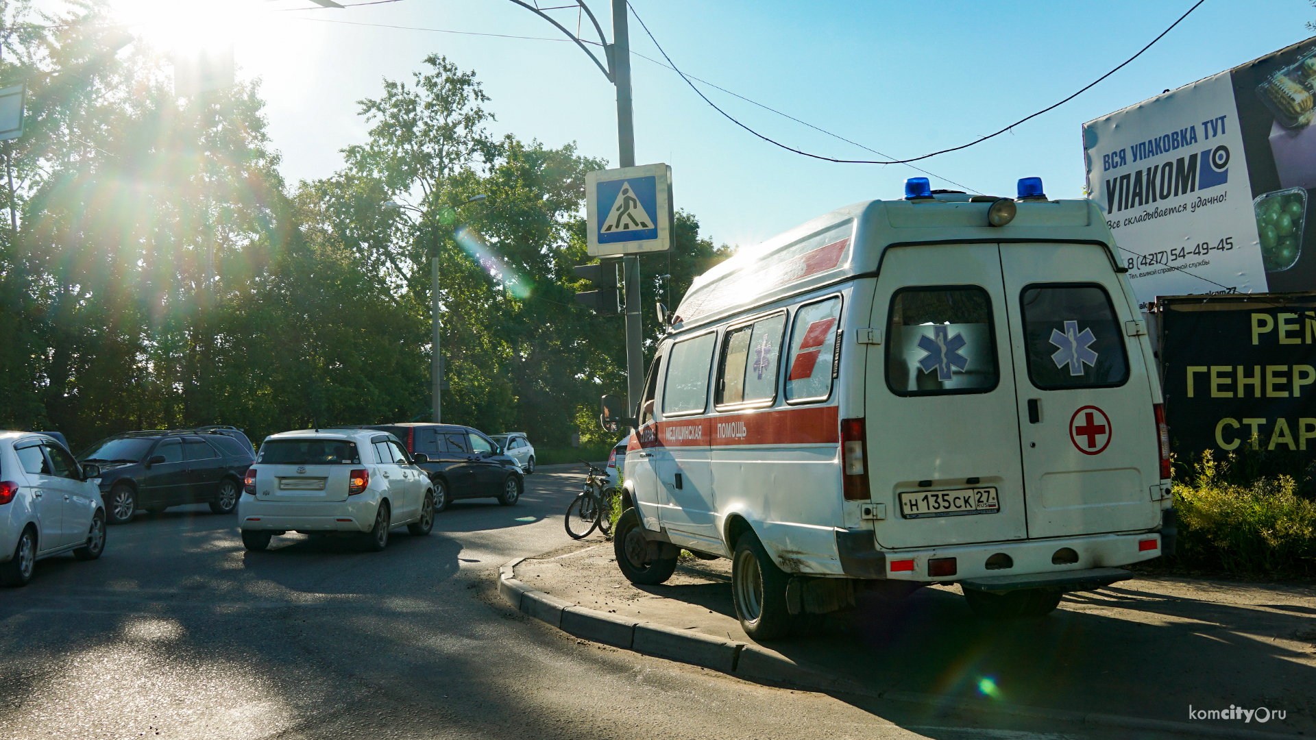 На Вокзальной сбили несовершеннолетнего велосипедиста, не спешившегося на «зебре»