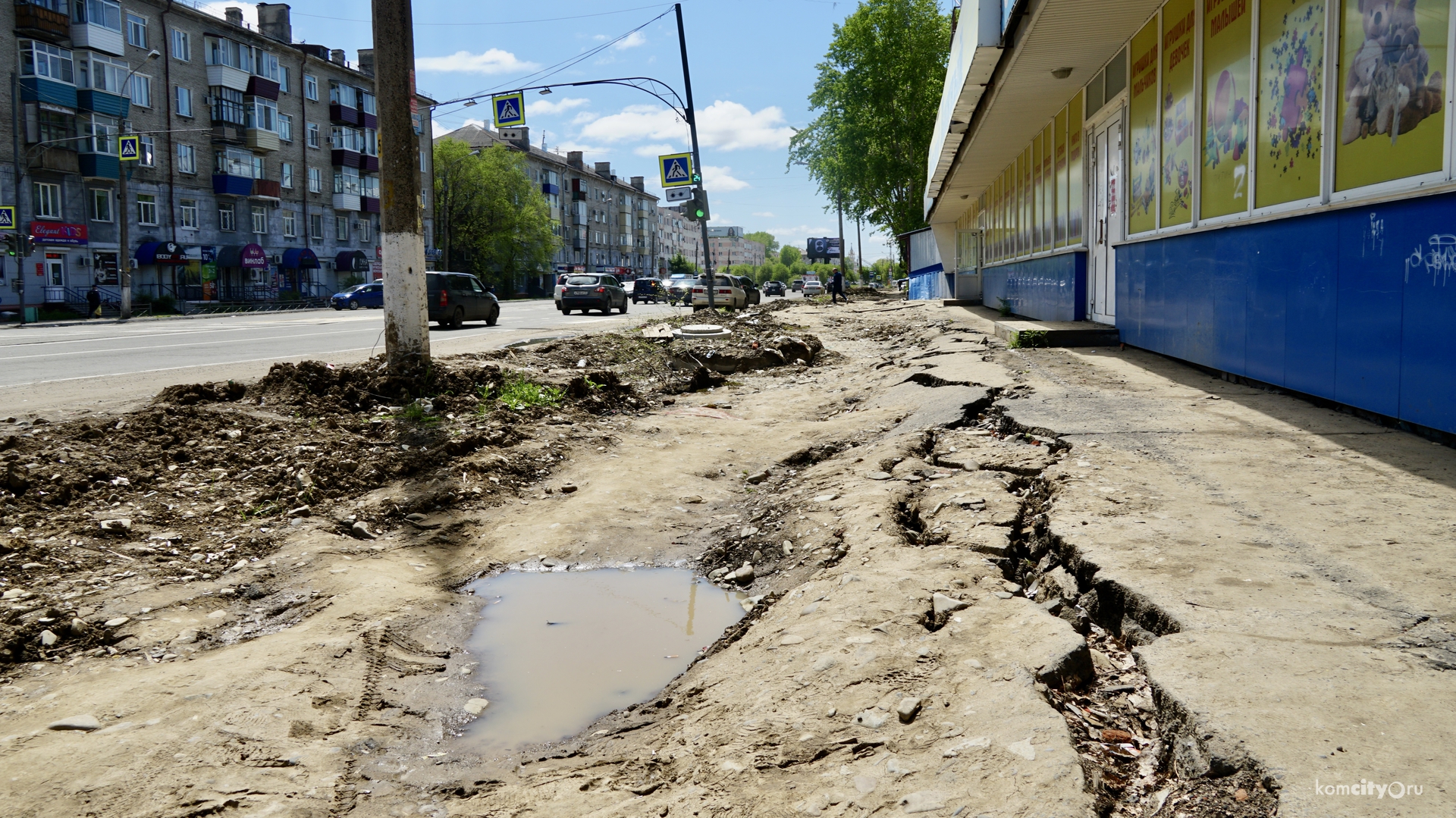 Благоустройство на разрытом участке Ленина начнут восстанавливать не раньше середины июля