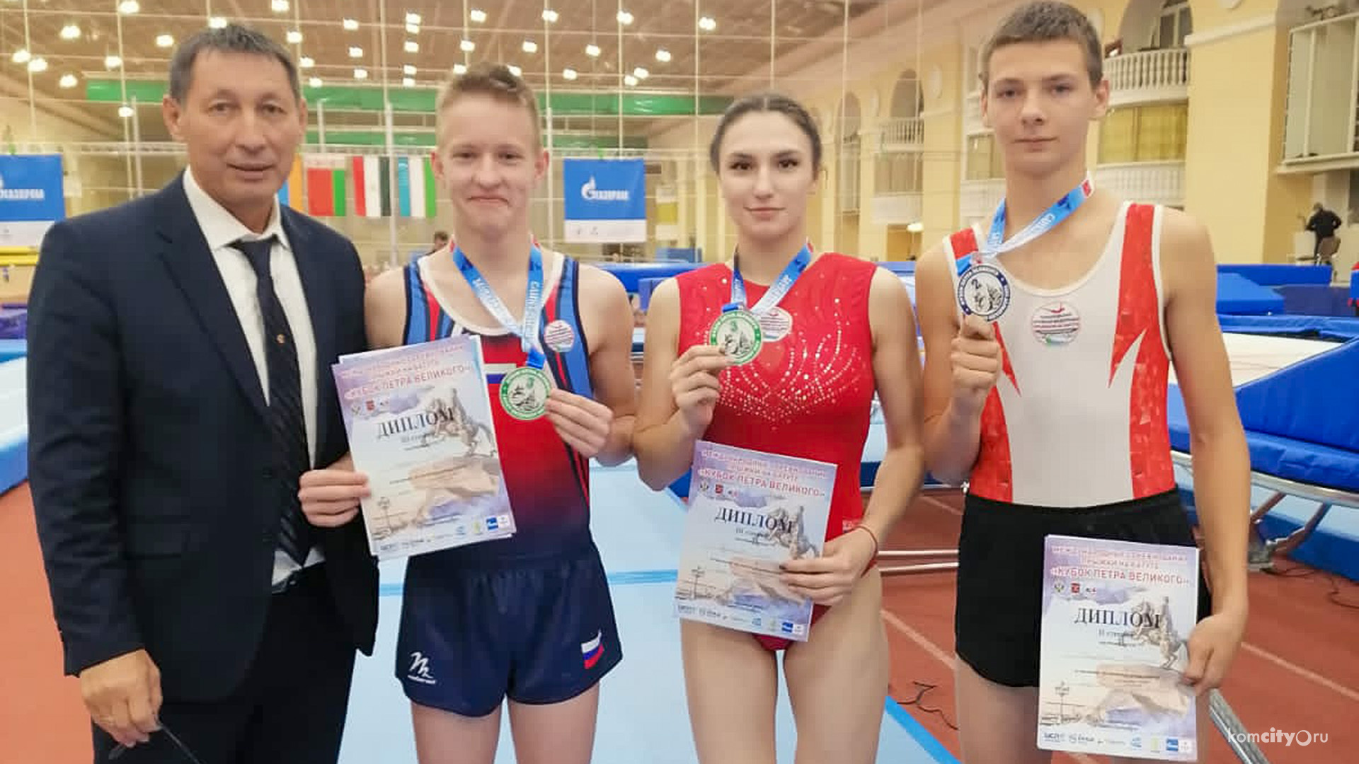 «Серебро» и «бронзу» международных соревнований «Кубок Петра Великого» выиграли наши батутисты