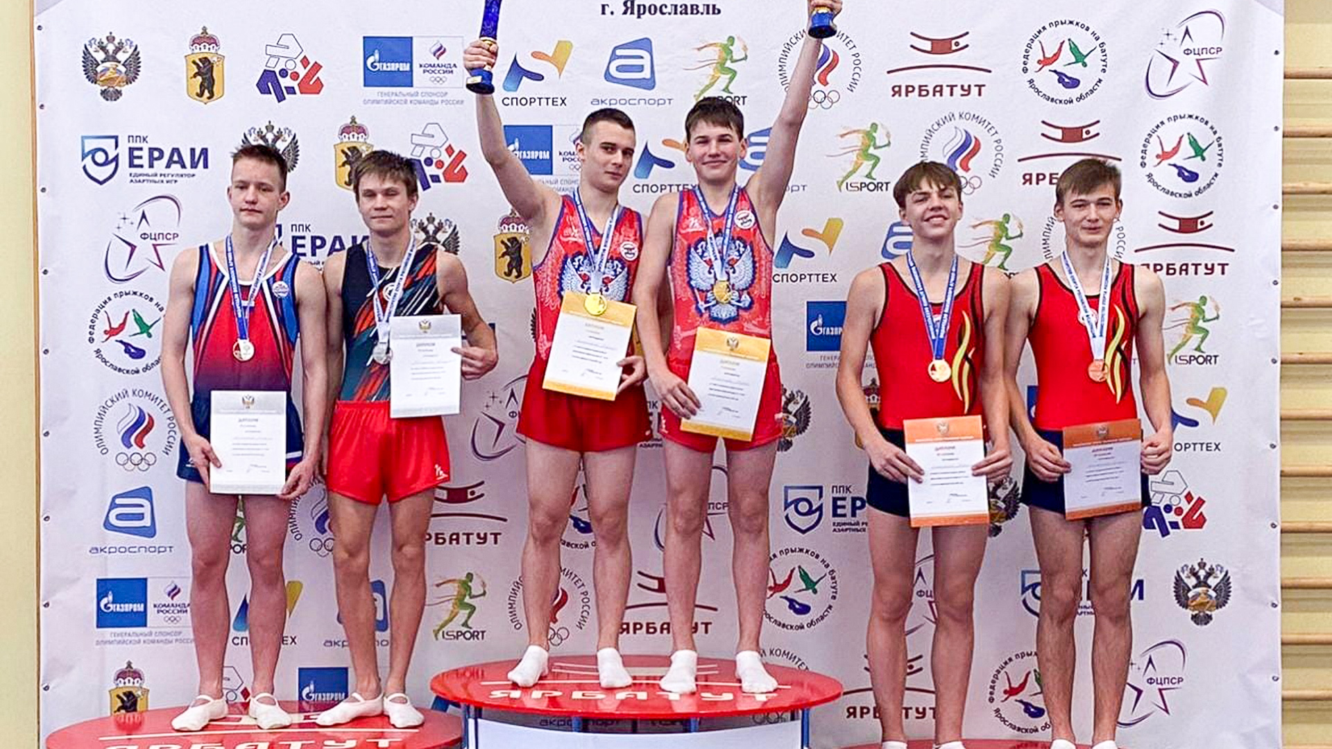 Комсомольчанин Лев Бусарев стал призёром первенства России по прыжкам на батуте