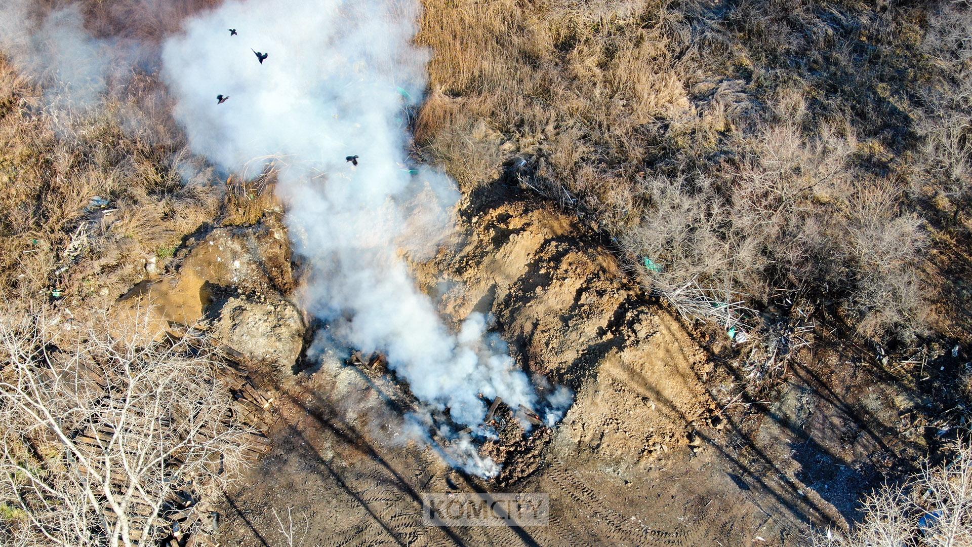 Дымка в Таёжке — микрорайон оказался в дыму от сжигания погибших на птицефабрике кур