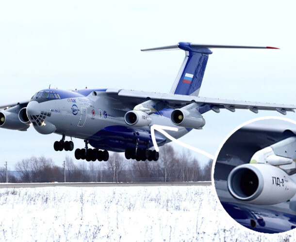 Новый двигатель для Суперджета установили на Ил-76