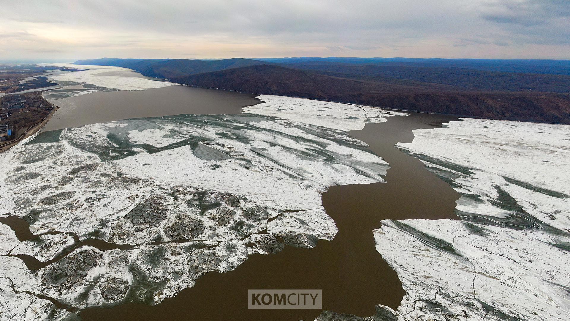 Ледоход в Комсомольске ждут со дня на день