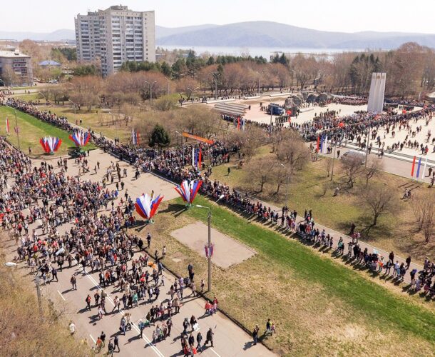 Участки Мира, Дзержинского и Октябрьского перекроют 9 Мая в Комсомольске