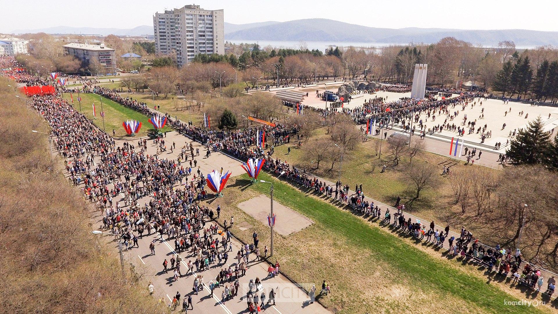 Участки Мира, Дзержинского и Октябрьского перекроют 9 Мая в Комсомольске