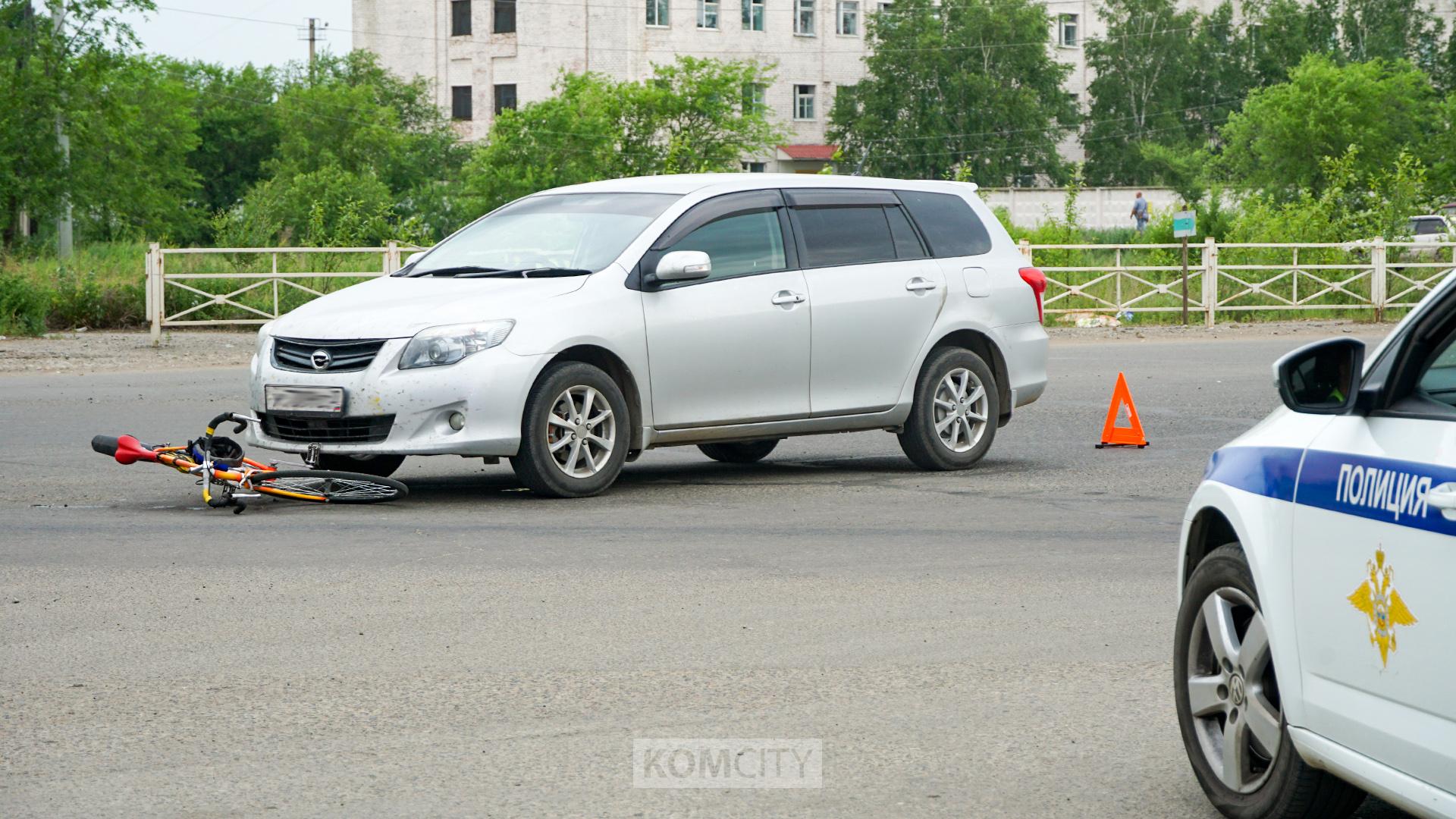 Сбитый на Лазо — Водонасосной велосипедист получил незначительные травмы 