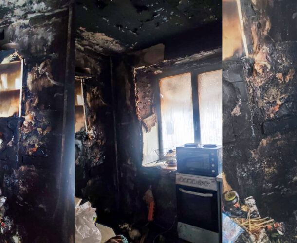 70-летней бабушке, чья квартира серьёзно пострадала от огня, требуется помощь