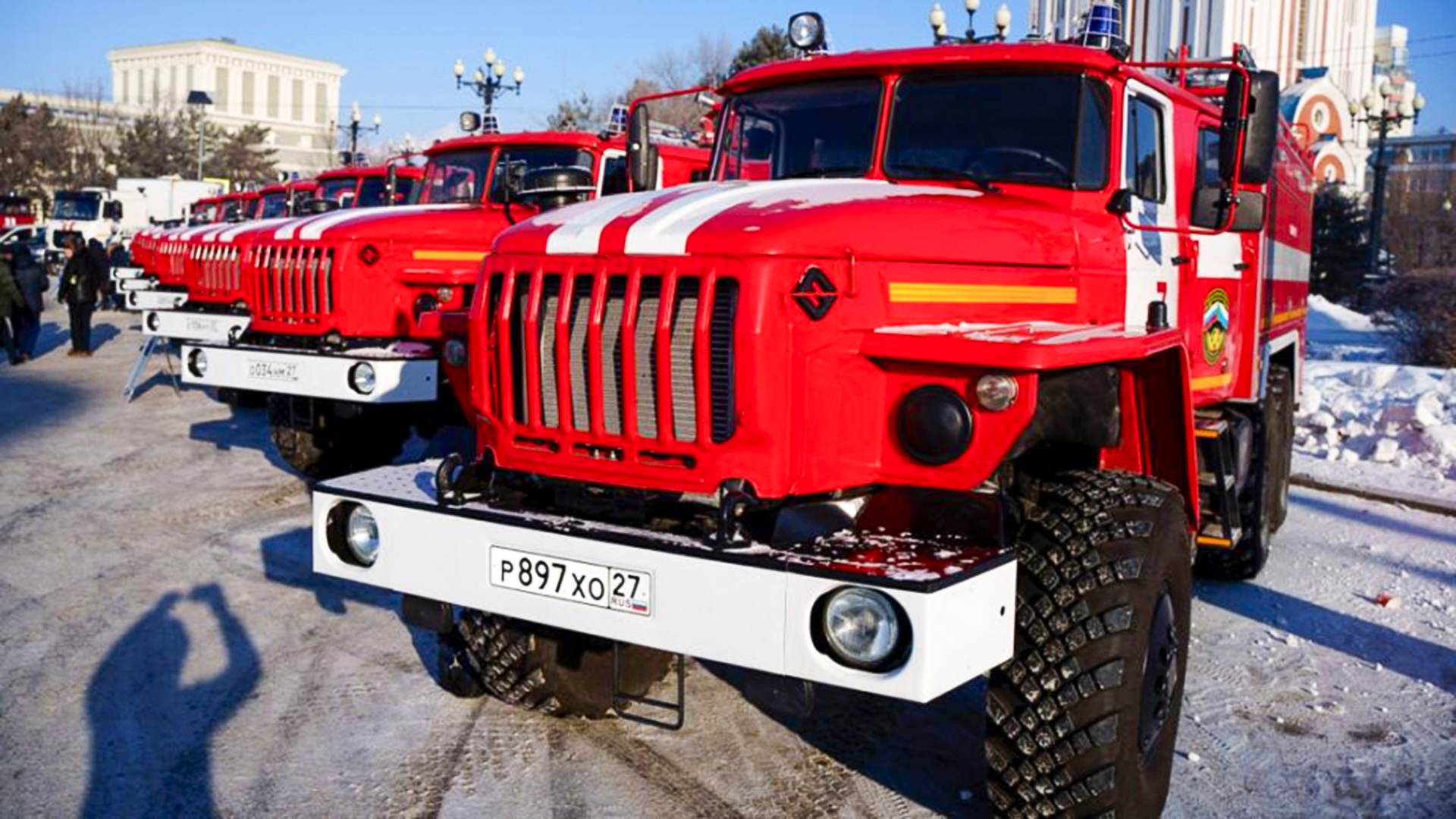 Новые пожарные автомобили приедут в Комсомольск и Новый Мир