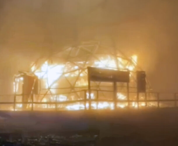 В глэмпинге «Эвен» сгорел главный купол