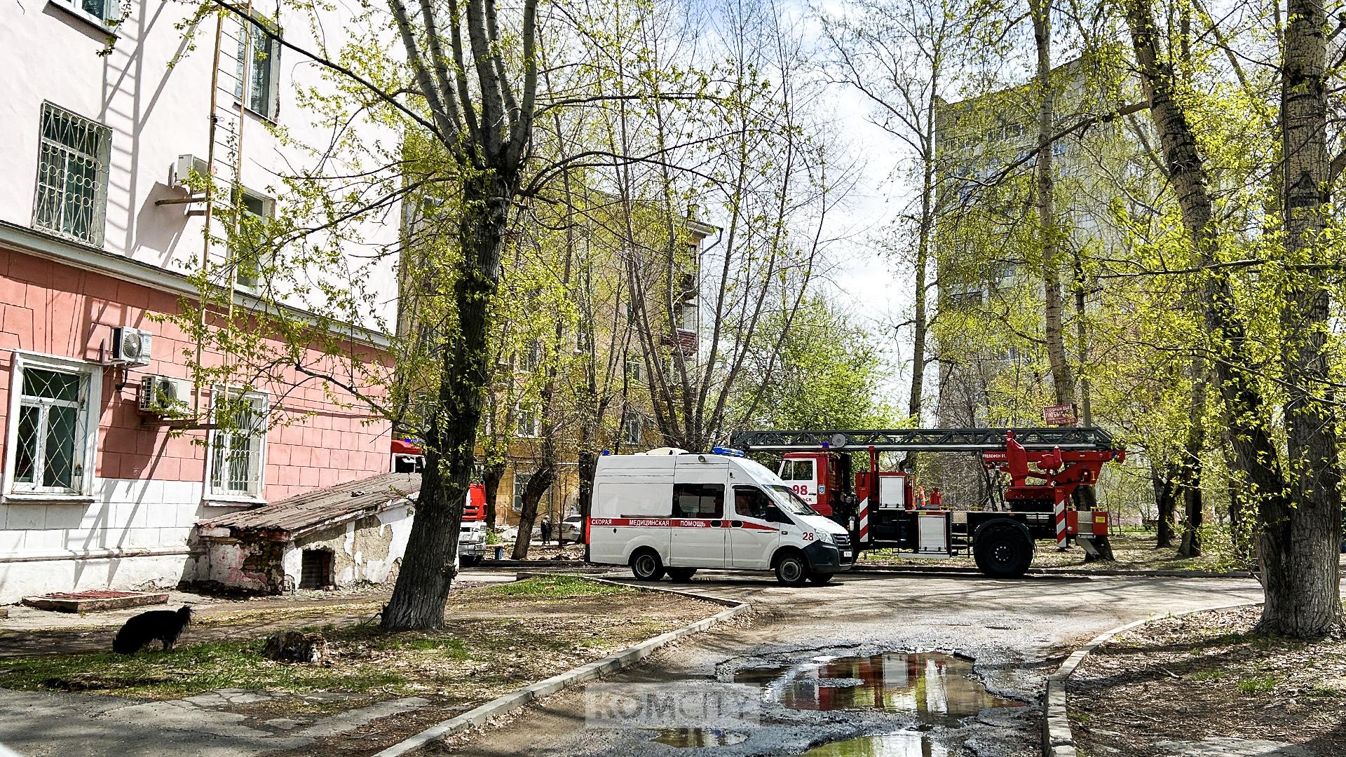 Мужчина и собака погибли в пожаре на Мира