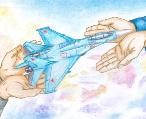 Юные комсомольчане нарисовали самолёты и выиграли путёвки на Международный форум «Армия»