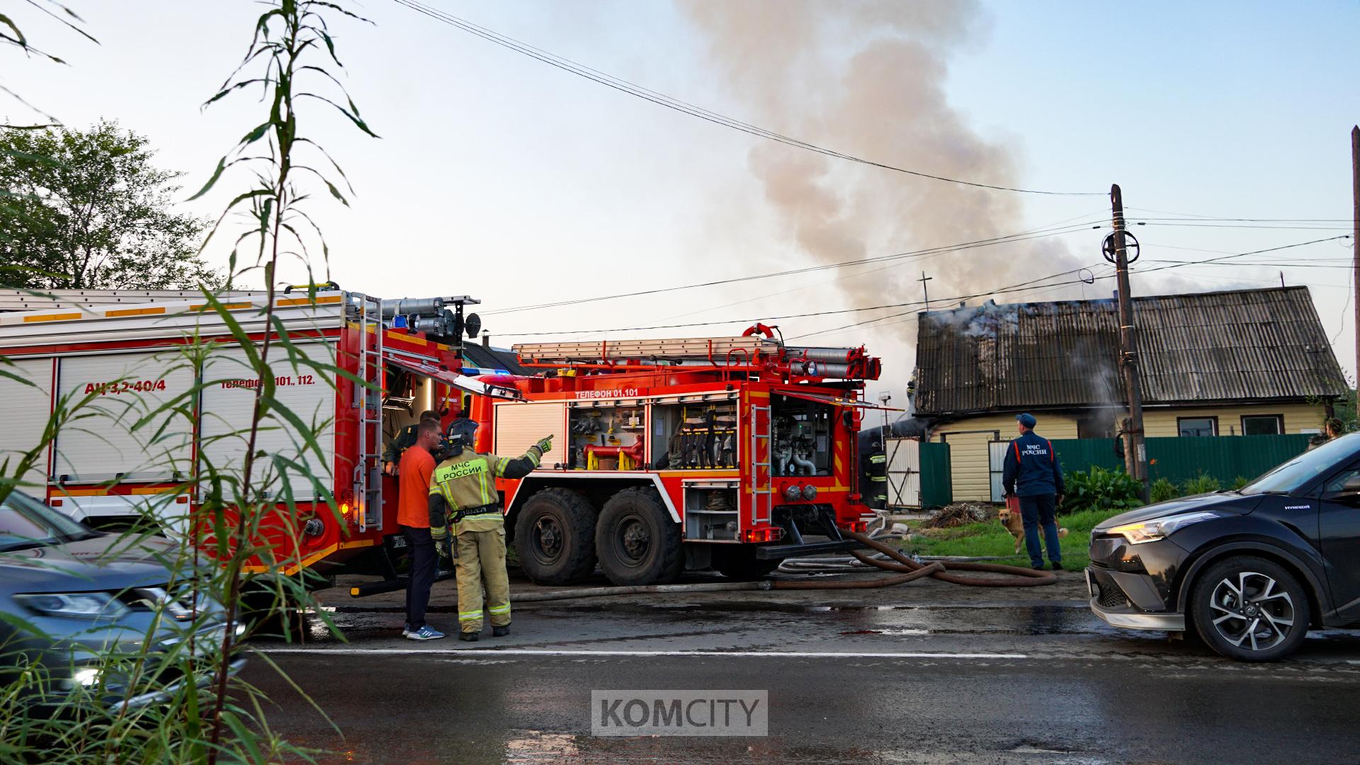 Мужчина получил ожоги в пожаре на Лесной