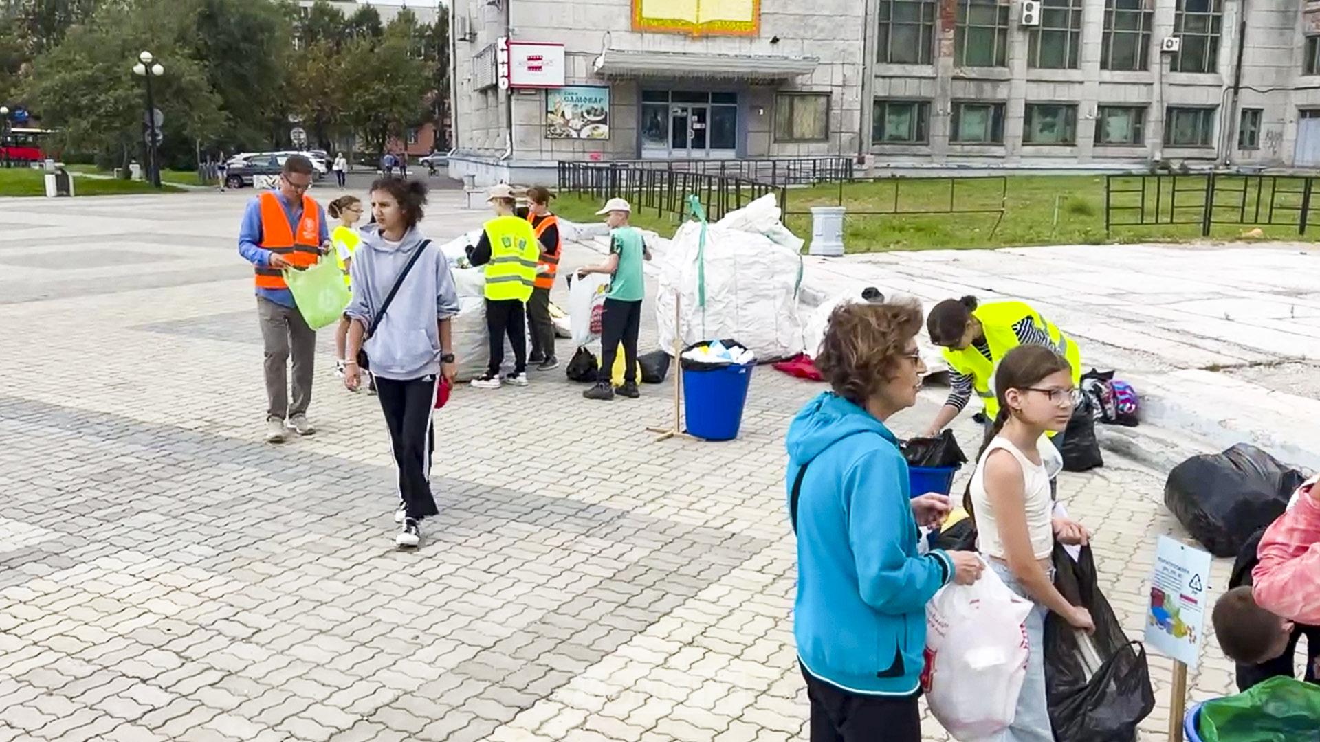 Новую акцию по раздельному сбору мусора проведут в октябре на площади Юности