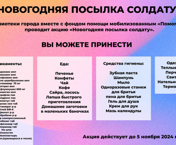 Акция «Новогодняя посылка солдату» стартовала в Комсомольске-на-Амуре