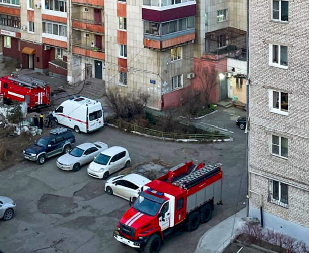 Из пожара на проспекте Победы спасли женщину