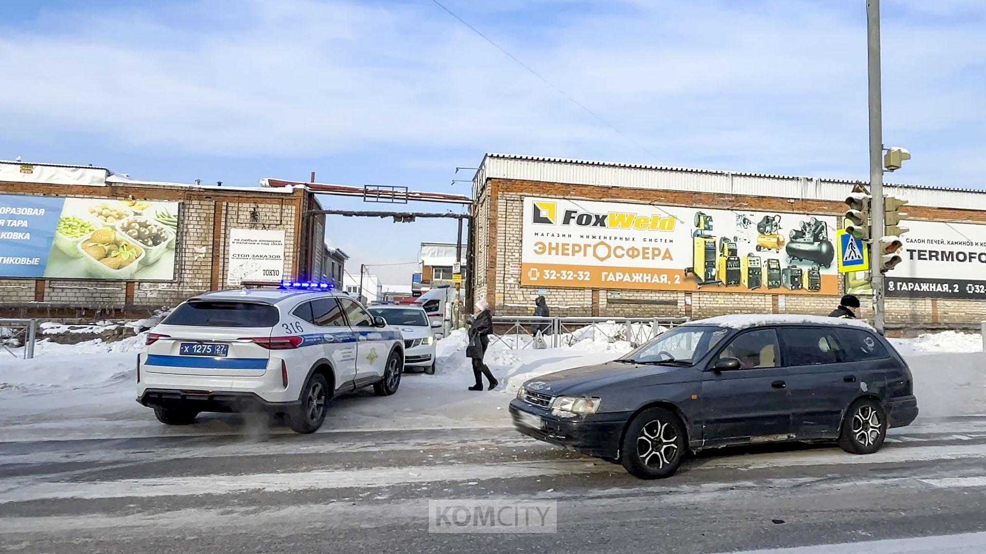 Проехавшая на красный Калдина пешехода на Вокзальной