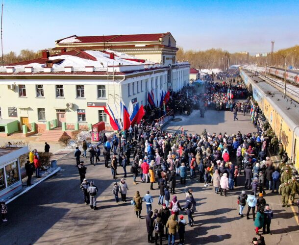 Ещё один праздничный поезд — «Проводник Победы» — побывает в Комсомольске на длинных выходных