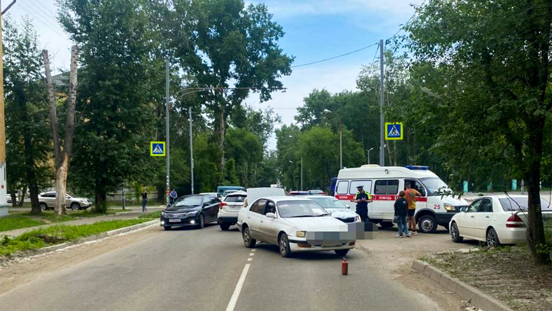 На Чапаева сбили девочку, внезапно выбежавшую на дорогу