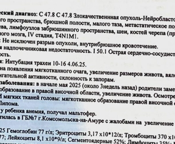 В Комсомольске после гибели ребёнка, которому не вовремя диагностировали рак, возбуждено уголовное дело