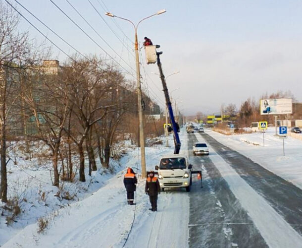 Две сотни светодиодных светильников установят на Магистральном шоссе