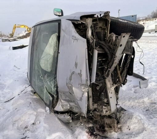 На «площадке» пьяная автомобилистка чуть не замёрзла после вылета с трассы