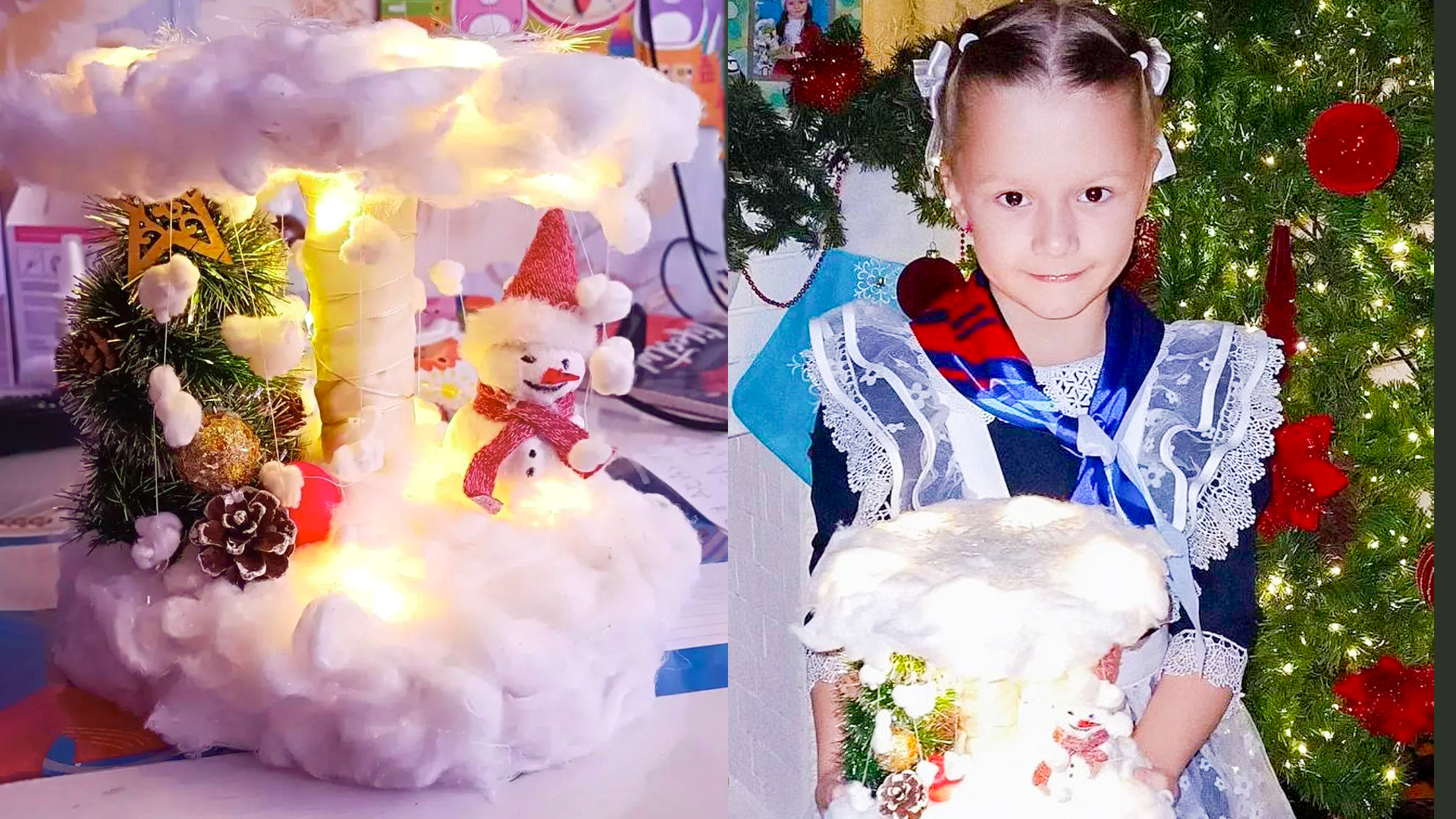 Дочь комсомольского полицейского отличилась на краевом конкурсе новогодних игрушек