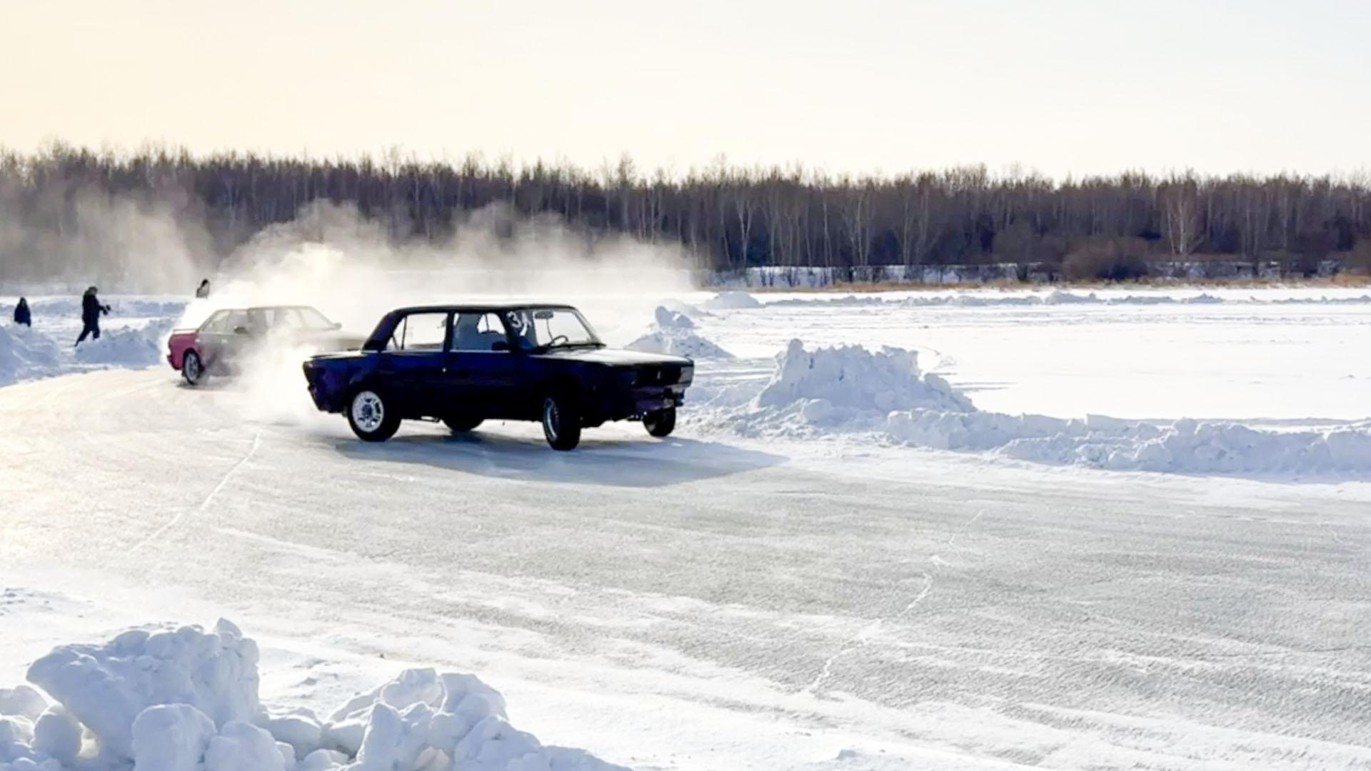 Первый этап соревнований по ледовому дрифту прошёл на «шестом участке»