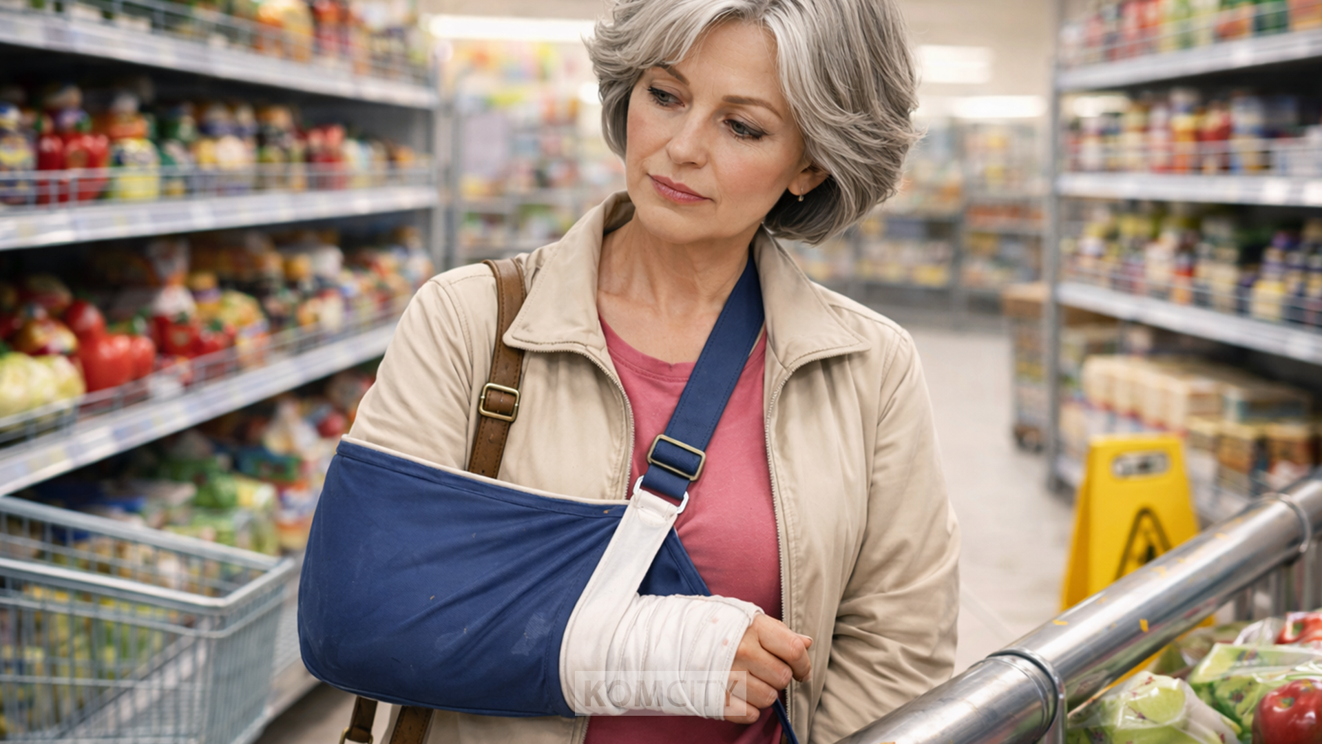 Женщине, сломавшей руку в магазине, выплатили 250 тысяч рублей компенсации