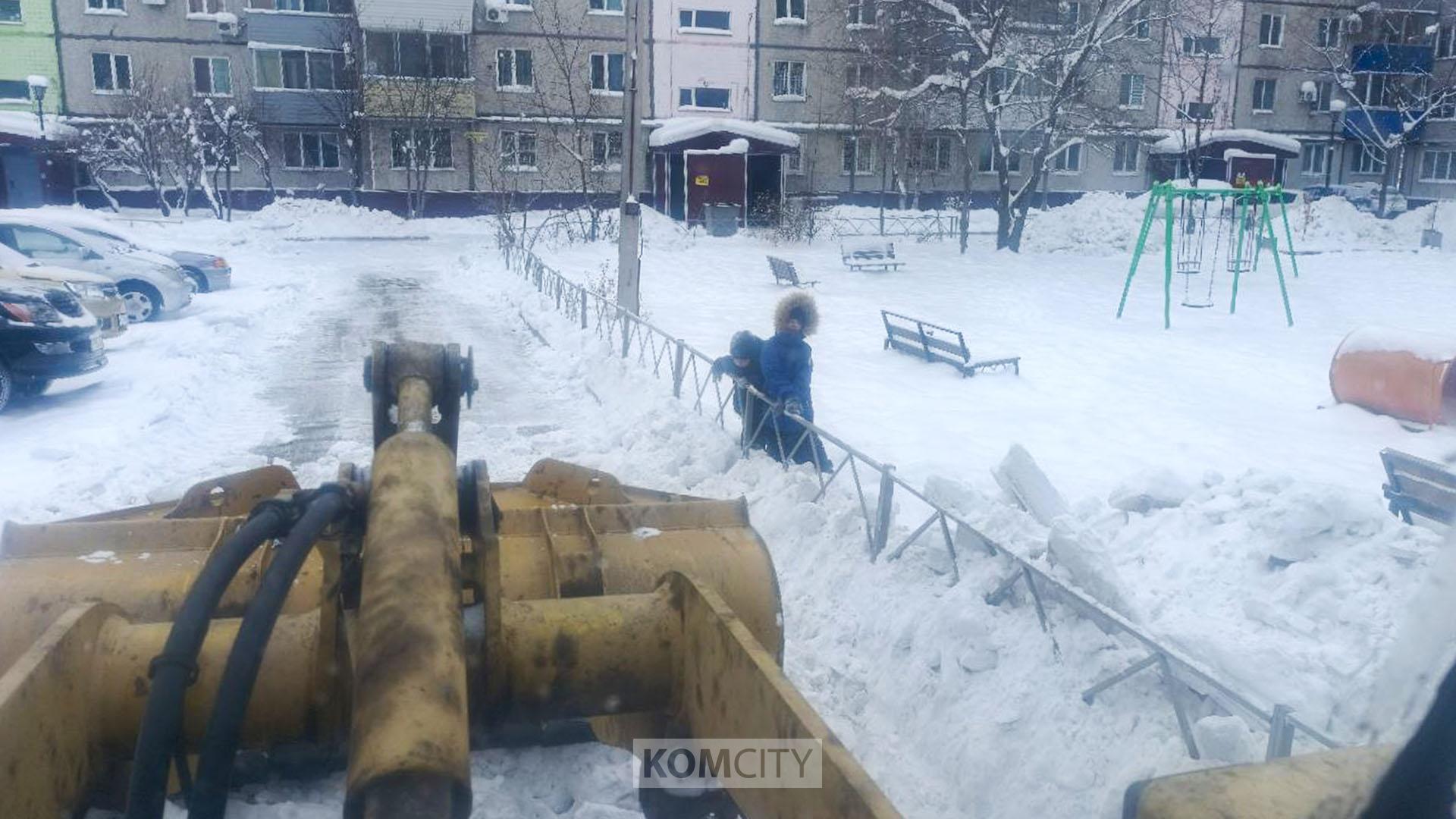 Комшоссе, Привокзалку и посёлок Победа будут чистить сегодня от снега