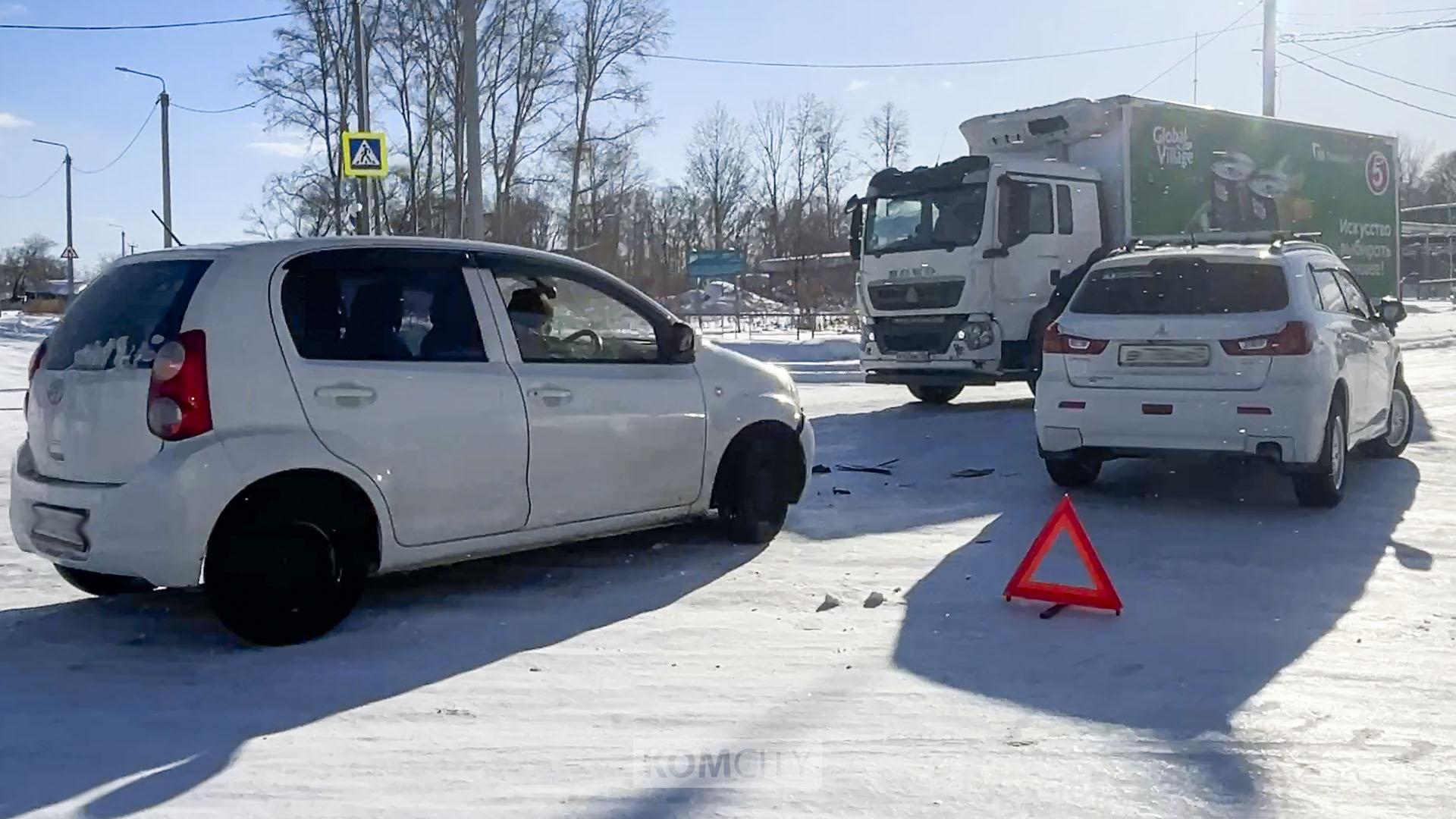 Женщина пострадала в столкновении на Дзержинского