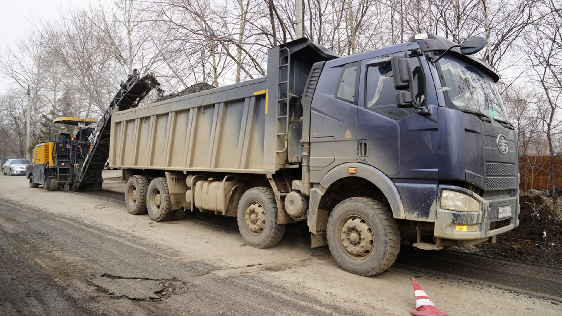 Сезон дорожного ремонта стартовал в Комсомольске