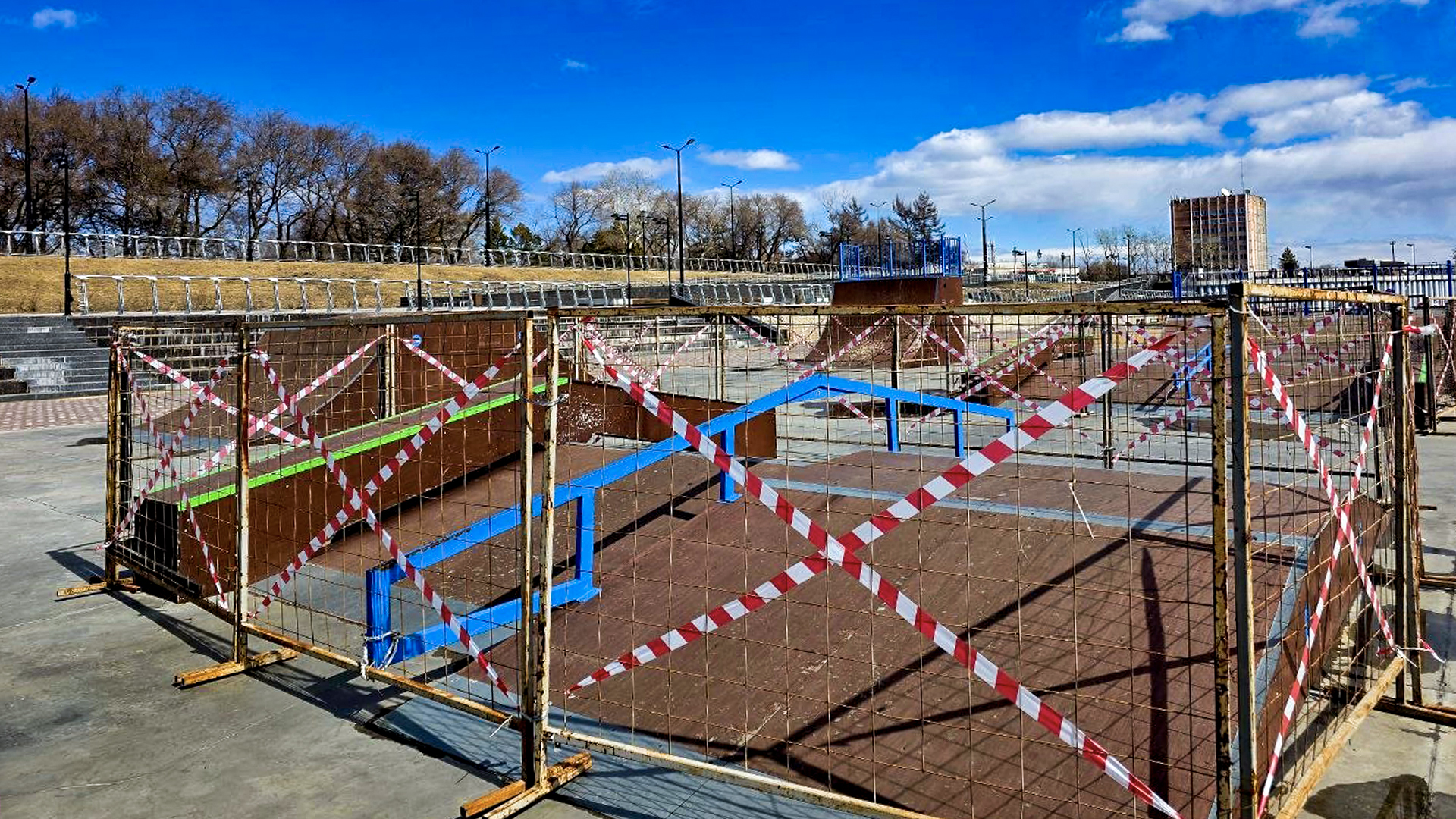 Экстрим-площадка на Набережной временно закрыта