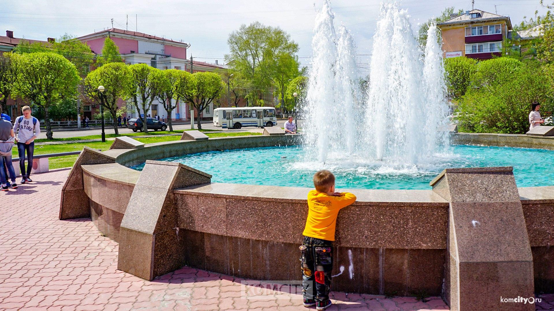 Фонтаны на площади Юности и перед Драмтеатром запустят на следующей неделе