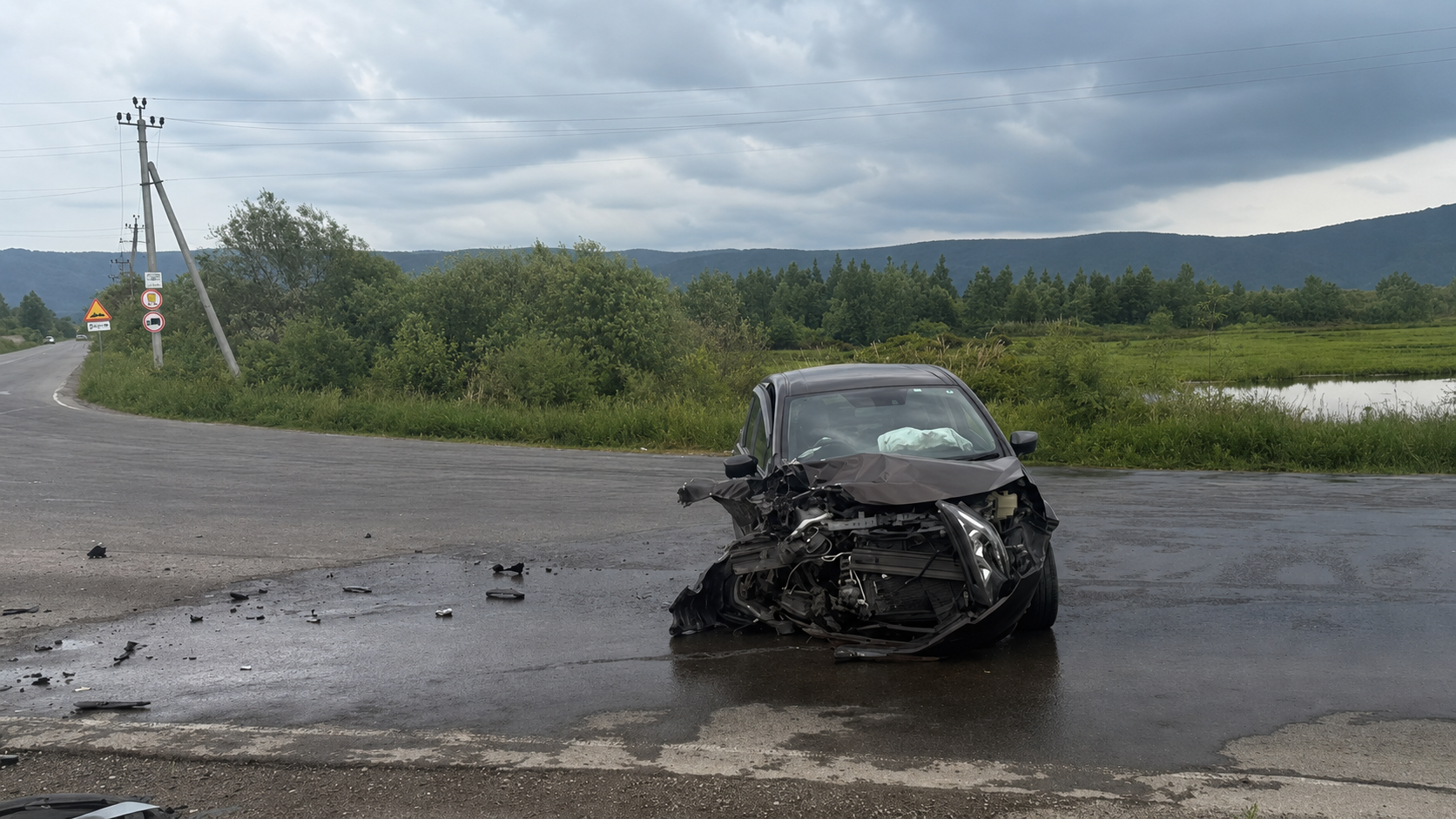 В ГАИ озвучили подробности вчерашнего ДТП на Комшоссе по дороге на Менделеева. Всё-таки там не обошлось без пострадавших.